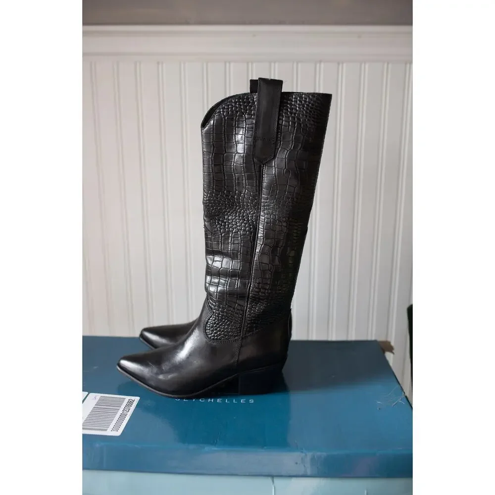 Free people Two Step Tall Western Boots 6.5 - Picture 2 of 3